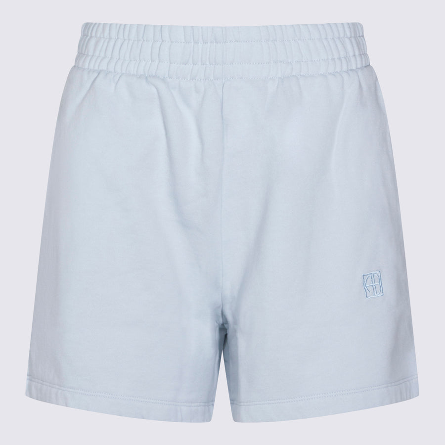 Anine Bing 100% Cotton shorts in light blue