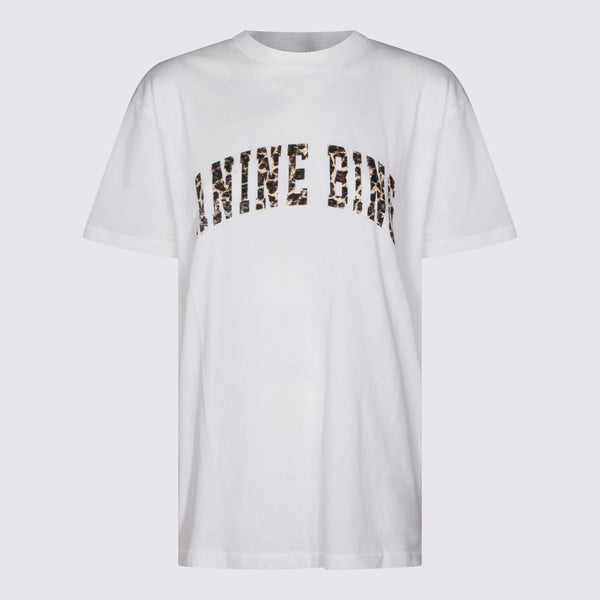 Anine Bing 100% Cotton t-shirt in white