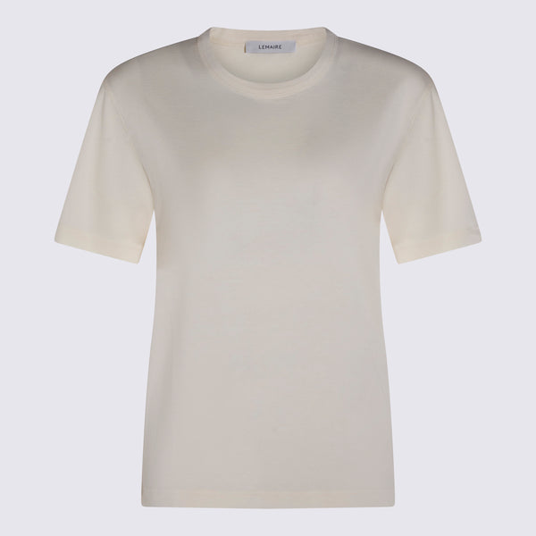 Lemaire 100% Cotton t-shirt in beige