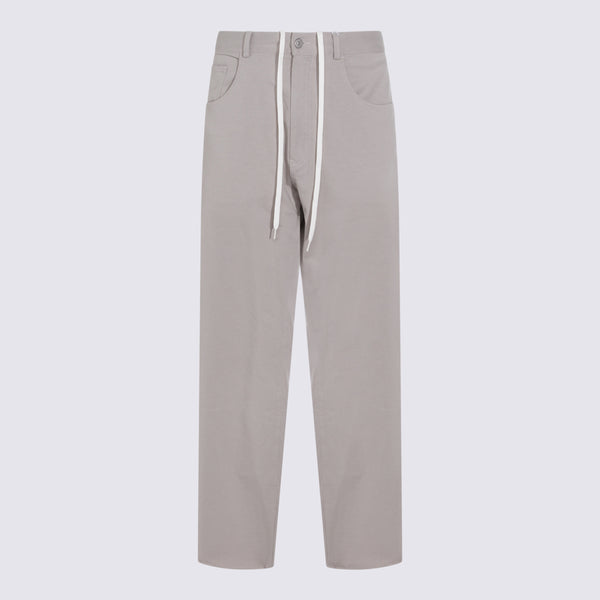 MM6 Maison Margiela 100% Cotton trousers in gray