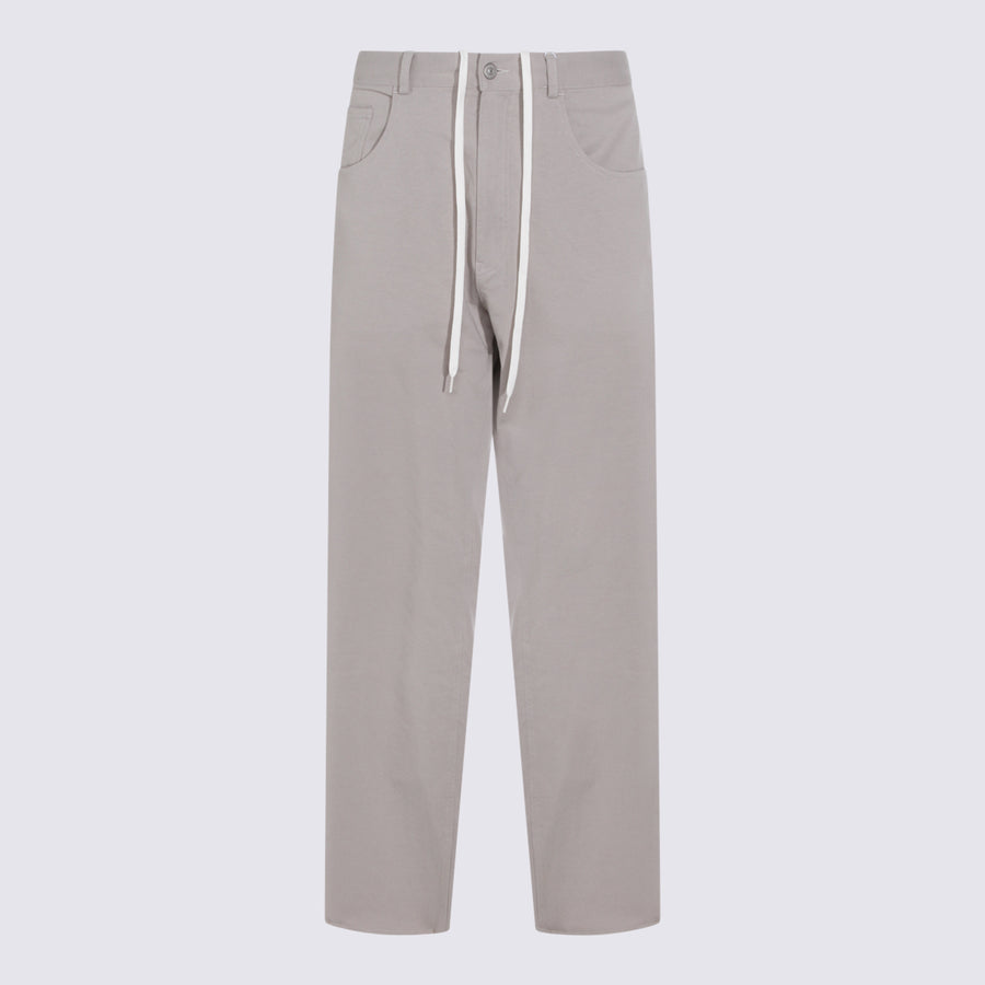 MM6 Maison Margiela 100% Cotton trousers in gray
