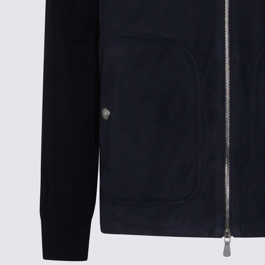 Eleventy 100% nylon jacket in navy