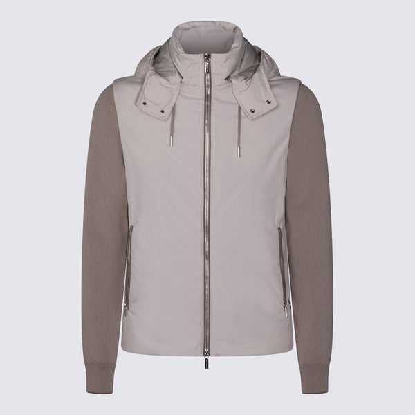 Moorer 100% PA jacket in beige