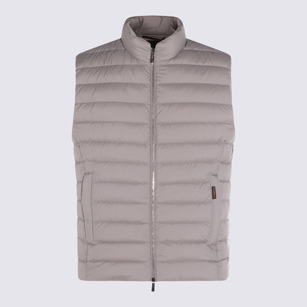 Moorer 95% Nylon vest in beige