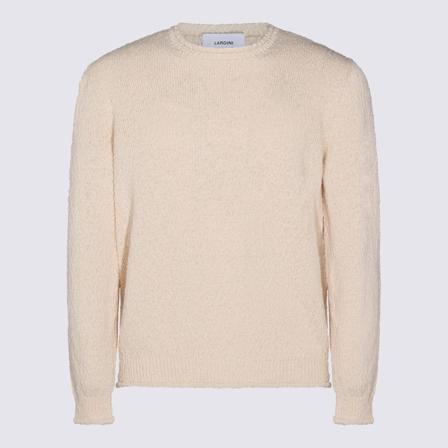 Lardini 100% cotton sweater in white