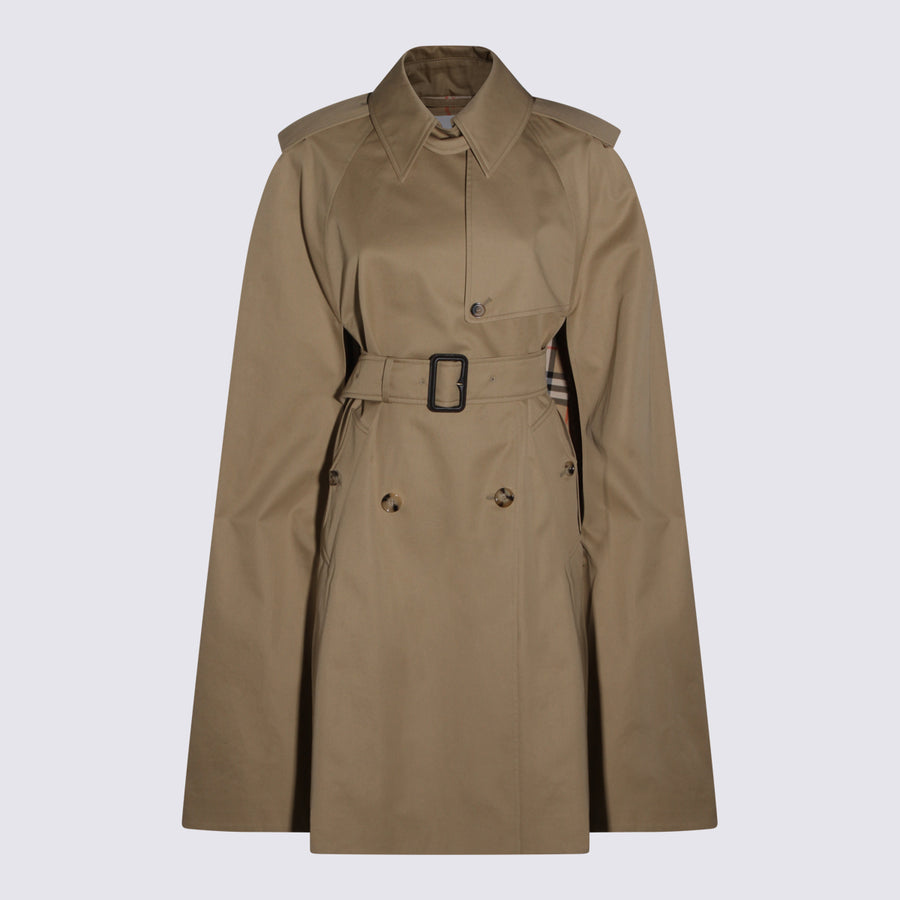 Burberry 100% Cotton trench coat in beige
