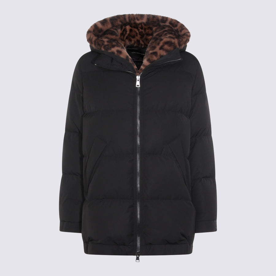 Lou Andrea 100% Polyester down jacket in black
