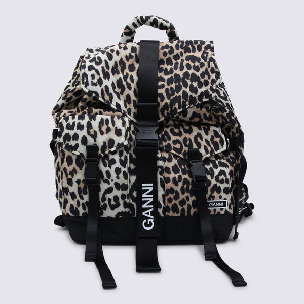 Ganni 100% Polyester backpack in multicolor