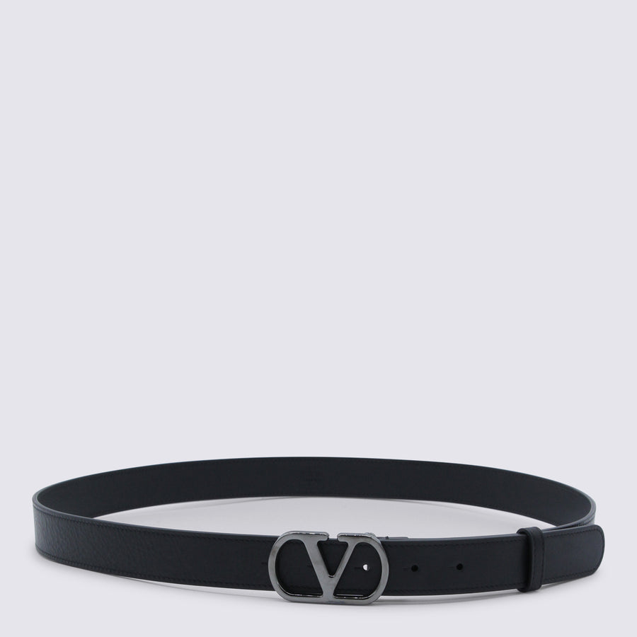Valentino Garavani 100% Leather belt in black