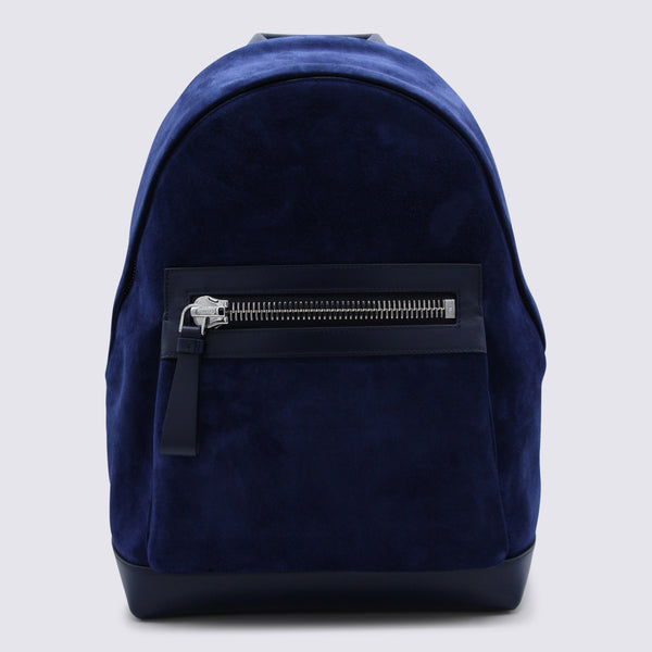 Tom Ford 100% Leather backpack in navy