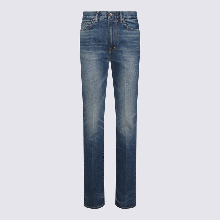 Tom Ford 98% CO 2% PU jeans in blue