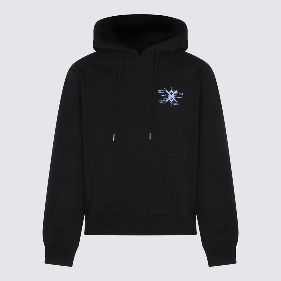 Daily Paper Uomo 100% Cotton hoodie in black