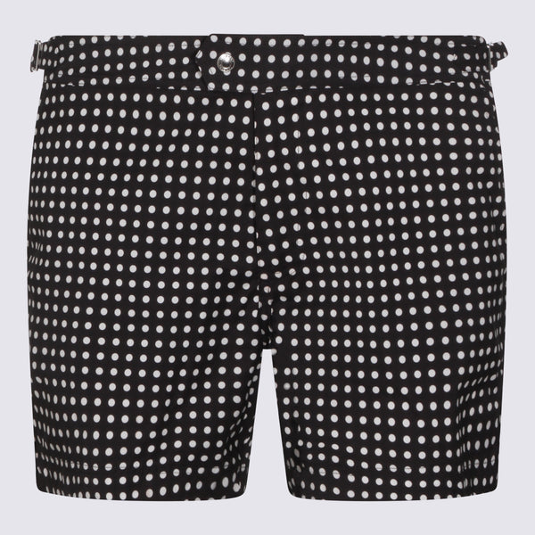 Tom Ford 100% Polyamide swim shorts in black