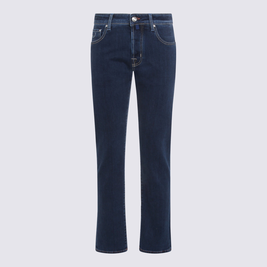 Jacob Cohen 81% Cotton jeans in navy