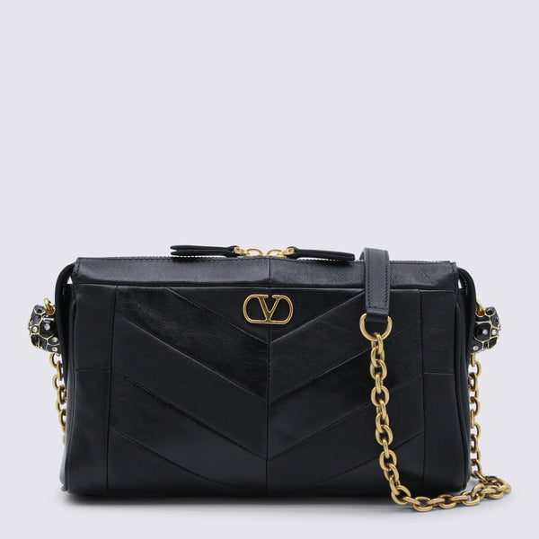 Valentino Garavani Leather shoulder bag in black