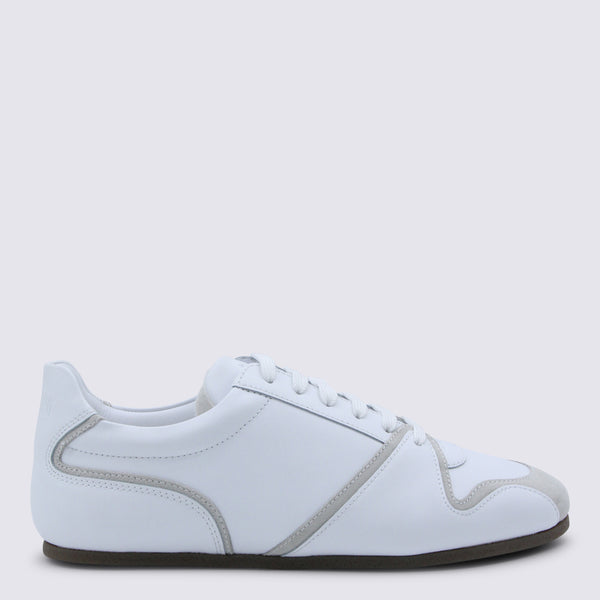 Moschino Leather sneaker in white