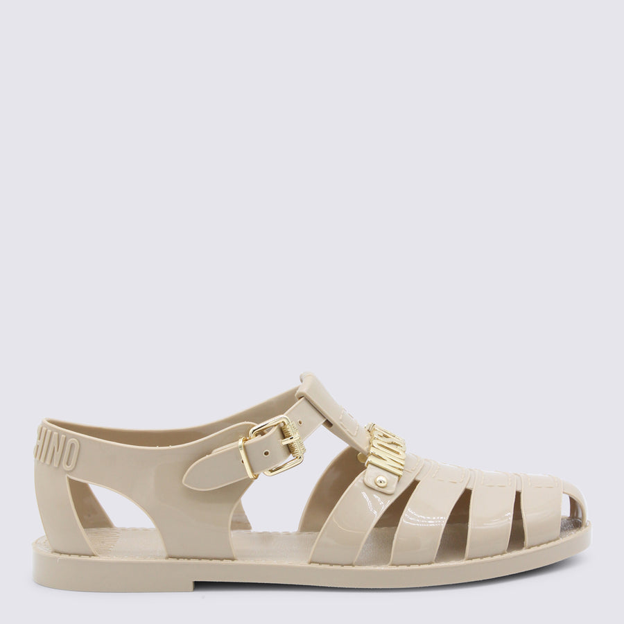 Moschino 100% EL (Thermoplastic Elastomer) sandal in beige