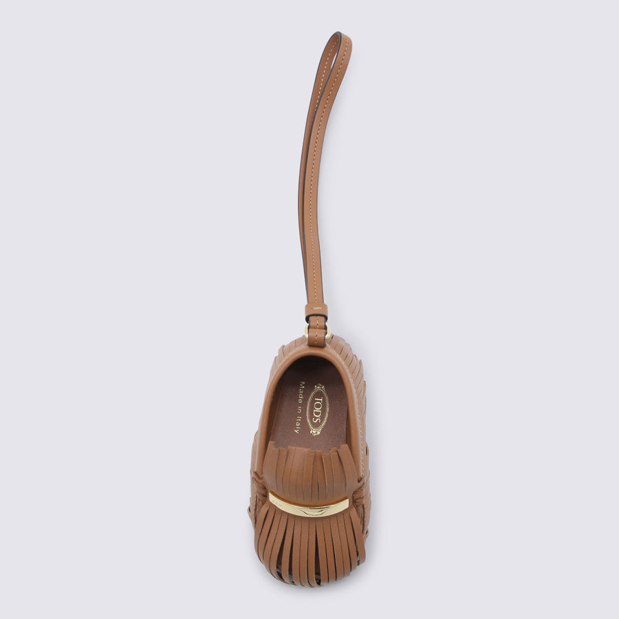 Tod's Leather key case in tan