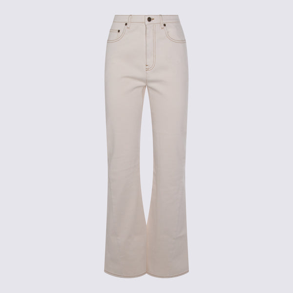 Burberry 98% Cotton jeans in white