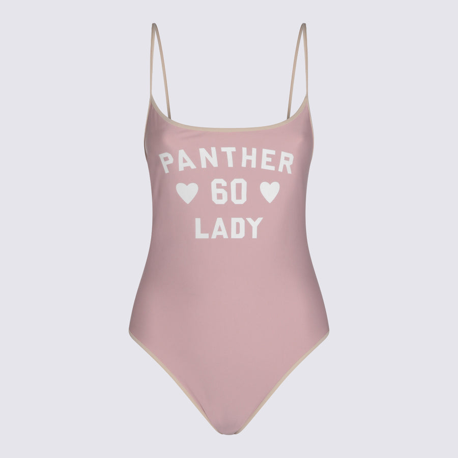 Valentino 78% polyester one-piece swimsuit in pink