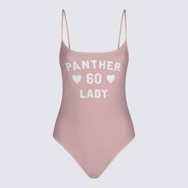 Valentino 78% polyester one-piece swimsuit in pink