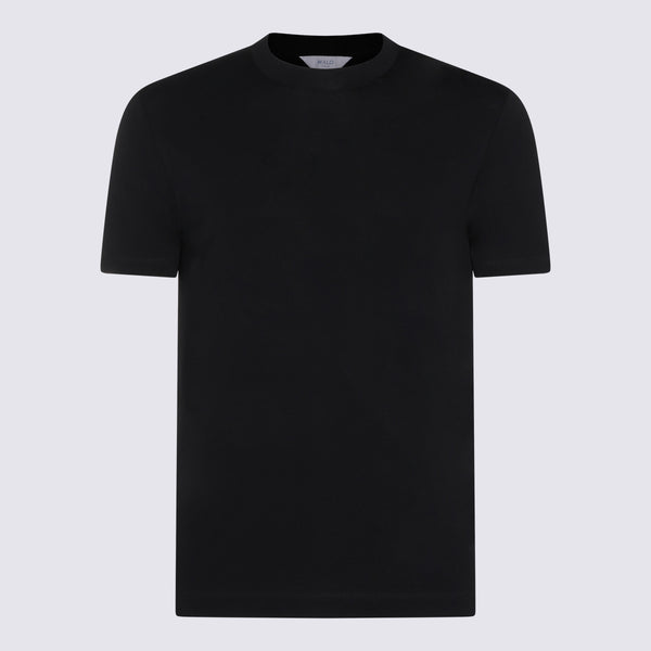 Malo 92% cotton t-shirt in black