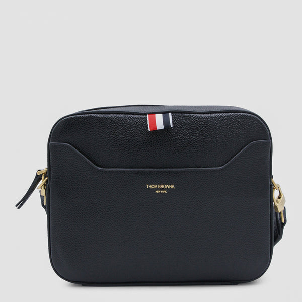 Thom Browne Leather crossbody bag in black
