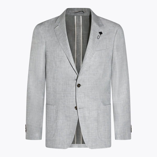 Lardini 59% wool blazer in gray