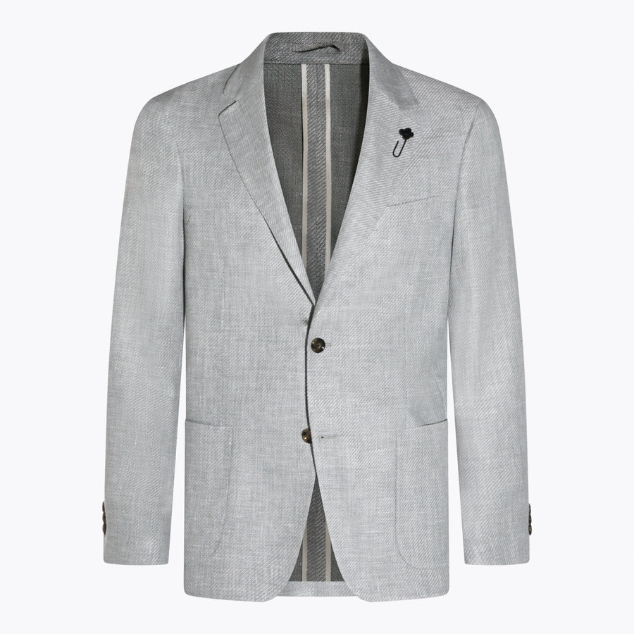 Lardini 59% wool blazer in gray
