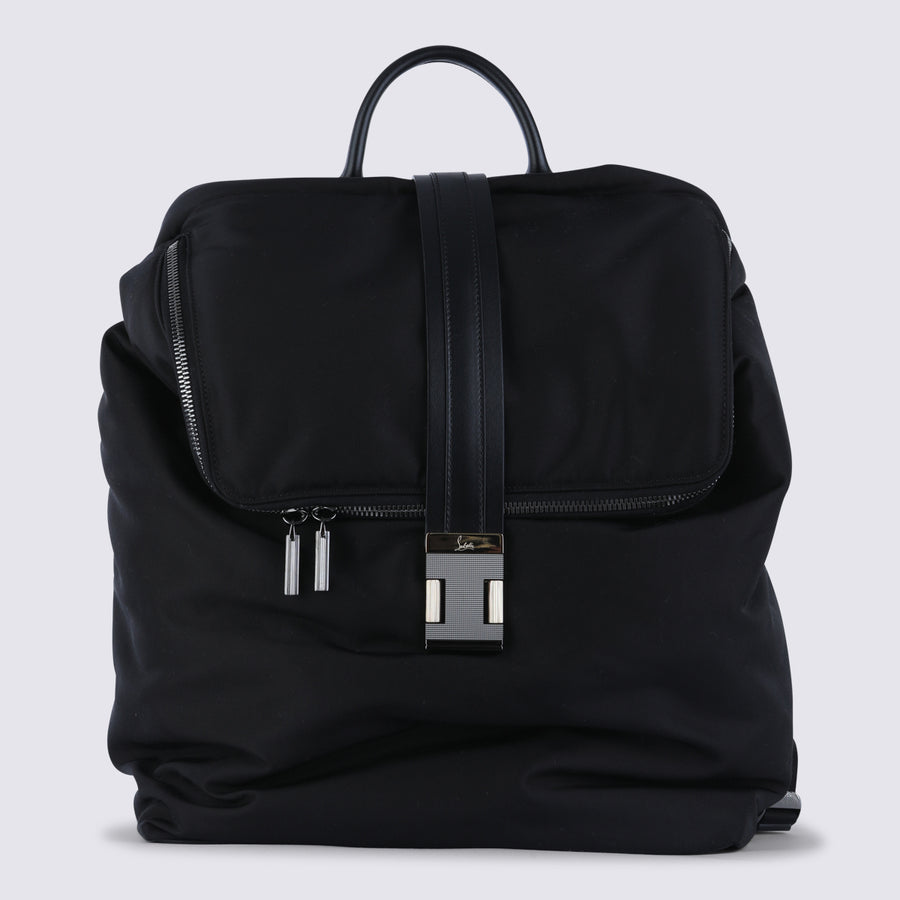 Christian Louboutin 68% nylon backpack in black