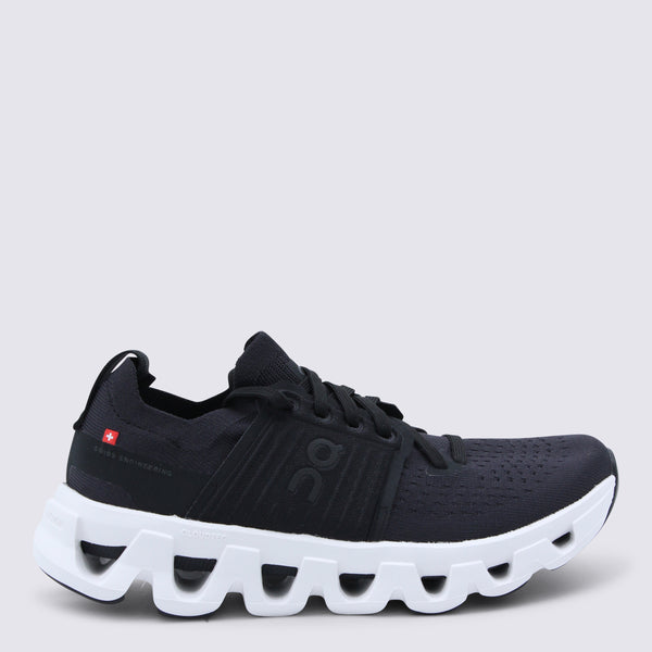 On Mesh textile upper sneaker in black