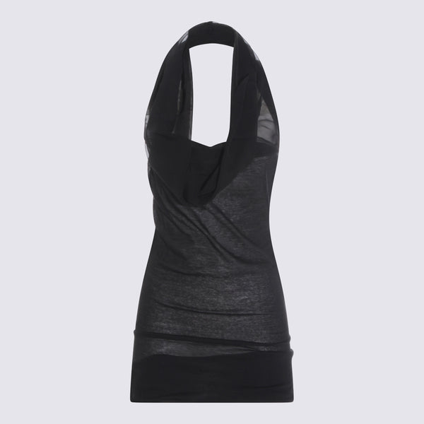 Rick Owens Viscose tank top in black