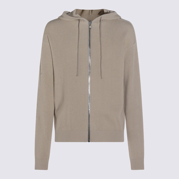 Rick Owens 100% wool hoodie in beige