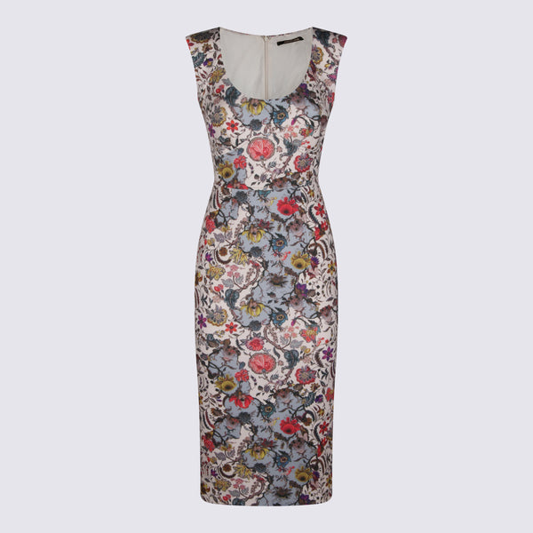 Roberto Cavalli 88% Polyester 12% Elastane dress in beige