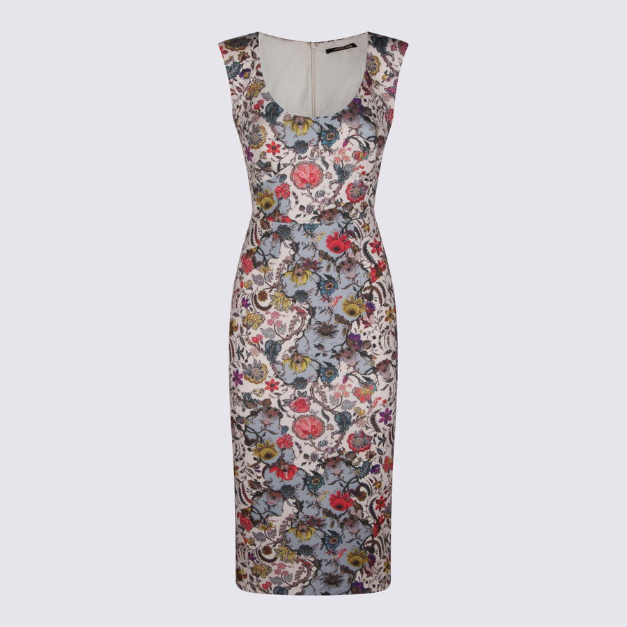 Roberto Cavalli 88% Polyester 12% Elastane dress in beige