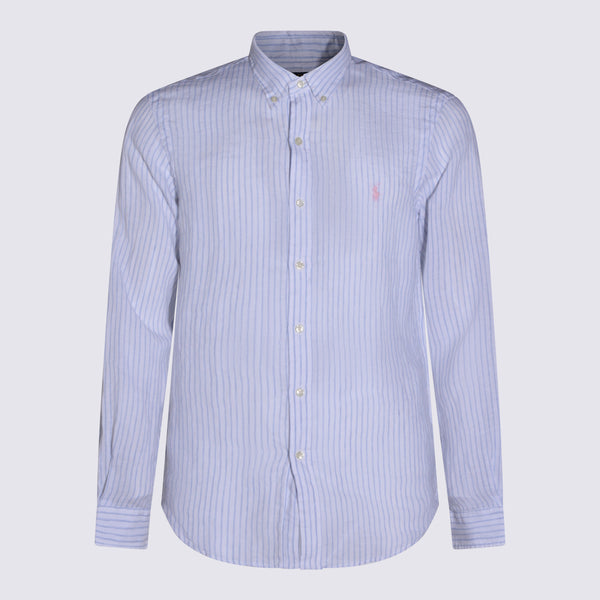Polo Ralph Lauren 100% Linen shirt in blue