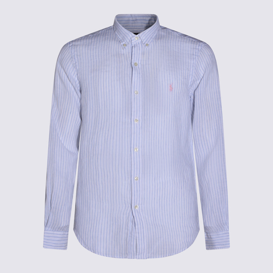 Polo Ralph Lauren 100% Linen shirt in blue