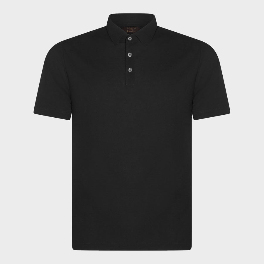 Zanone 100% Cotton polo in black