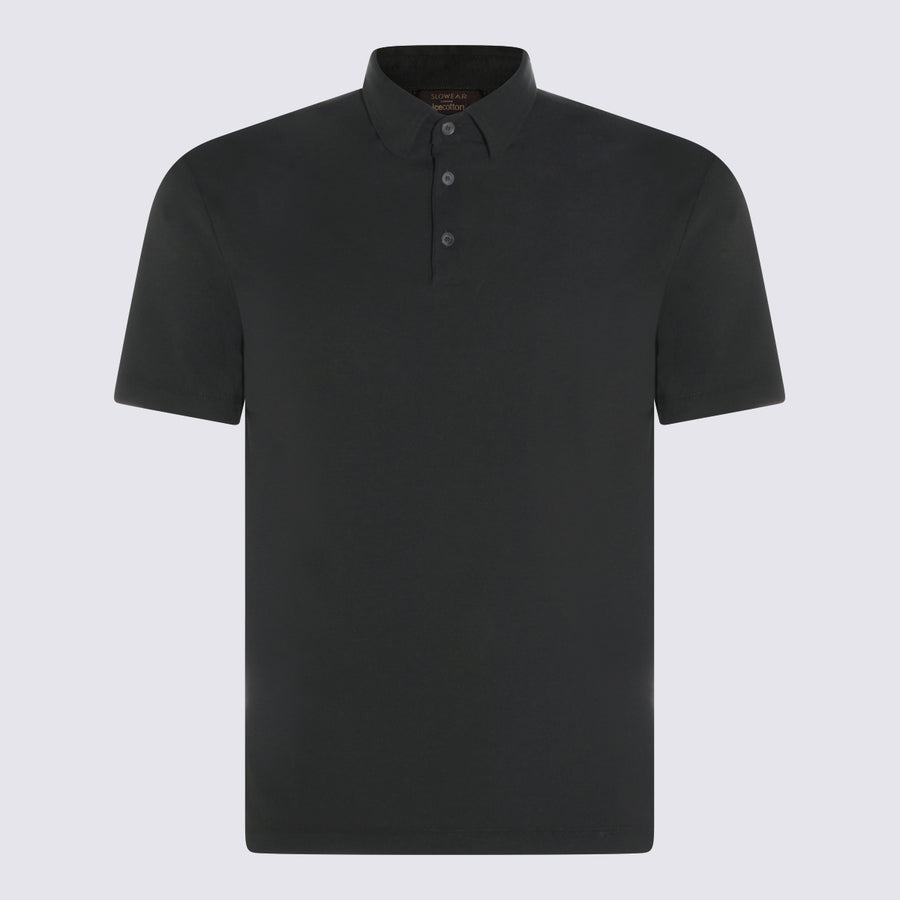 Zanone 100% Cotton polo in black