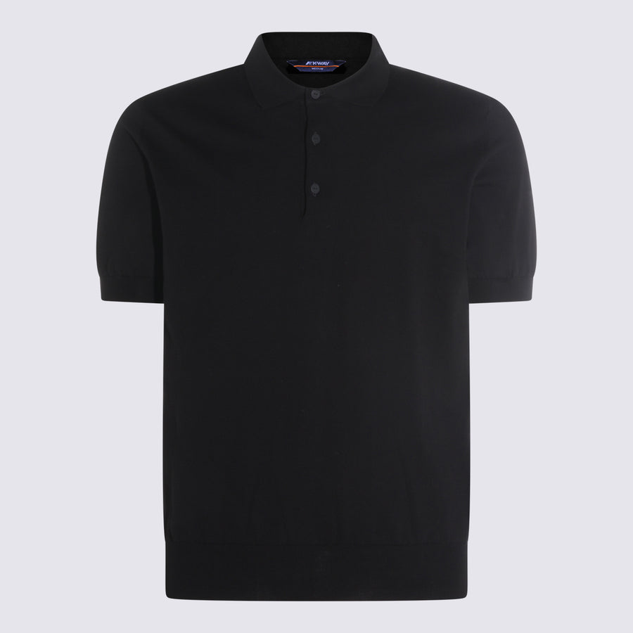 K-Way 100% Cotton polo in black