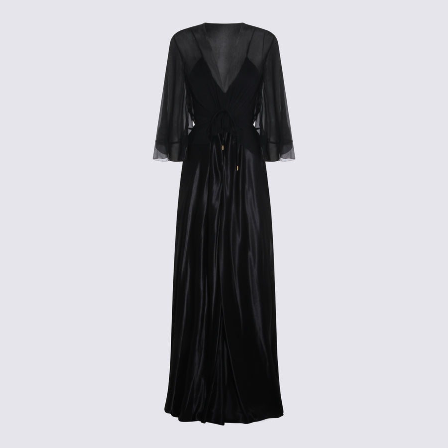 Alberta Ferretti 100% Viscose dress in black
