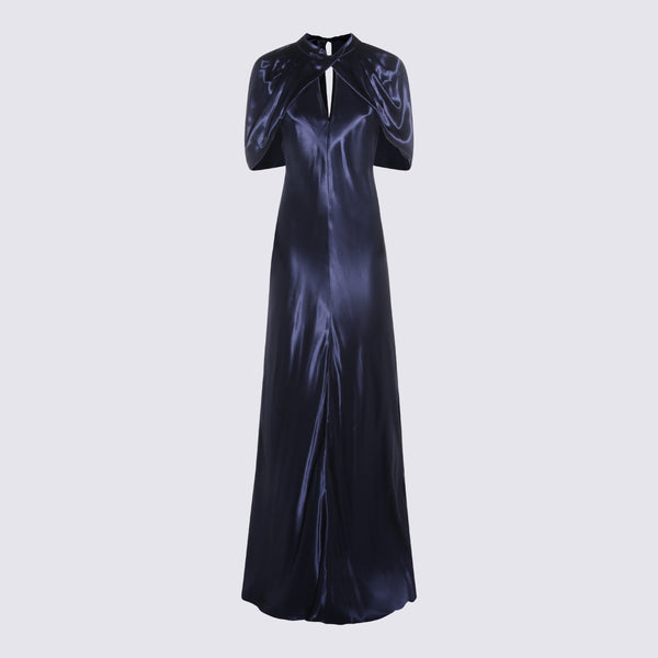 Alberta Ferretti 100% Viscose dress in navy
