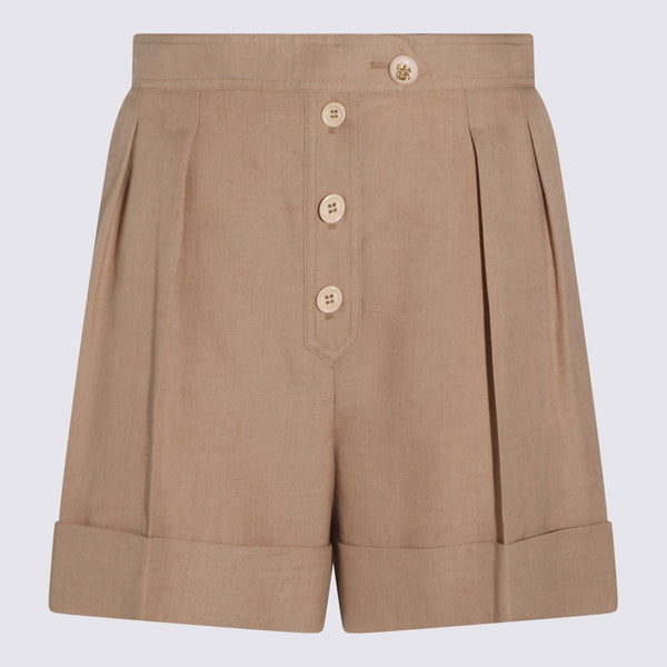 Valentino 100% Cotton bermuda shorts in beige
