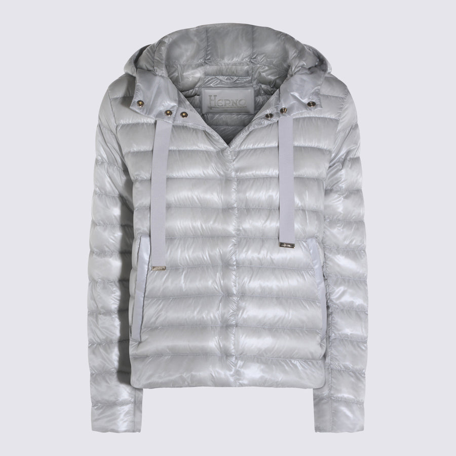 Herno 100% Nylon down jacket in white
