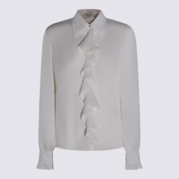 Alberta Ferretti 70% Acetate shirt in white