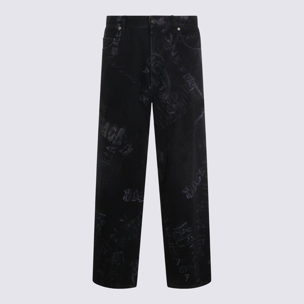 Balenciaga 100% Cotton jeans in black