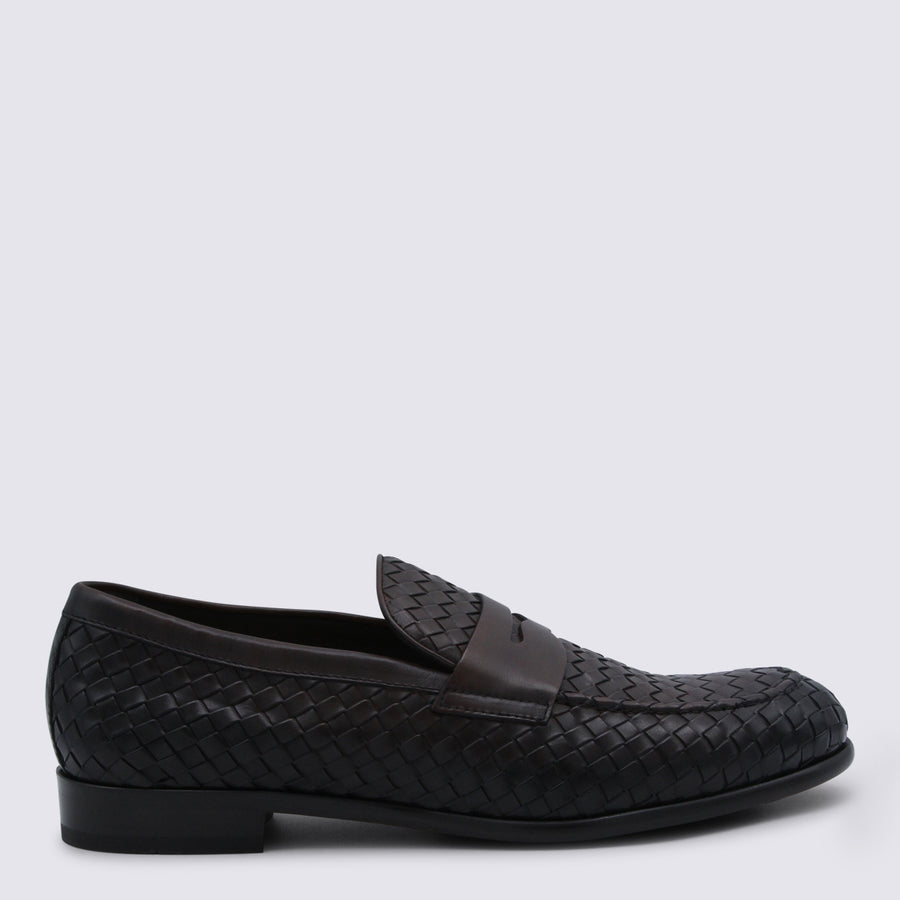 Doucal'S Leather loafer in black