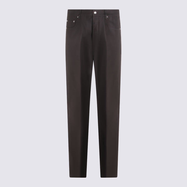 Rick Owens 62% Cotton jeans in brown