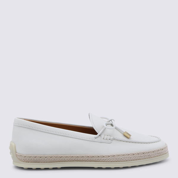 Tod's Leather upper flat in white