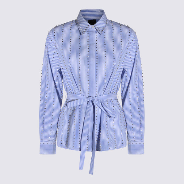 Pinko 100% Polyester shirt in blue
